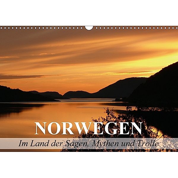 Norwegen - Im Land der Sagen, Mythen und Trolle (Wandkalender 2018 DIN A3 quer), Elisabeth Stanzer