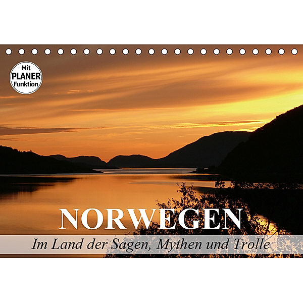 Norwegen. Im Land der Sagen, Mythen und Trolle (Tischkalender 2019 DIN A5 quer), Elisabeth Stanzer