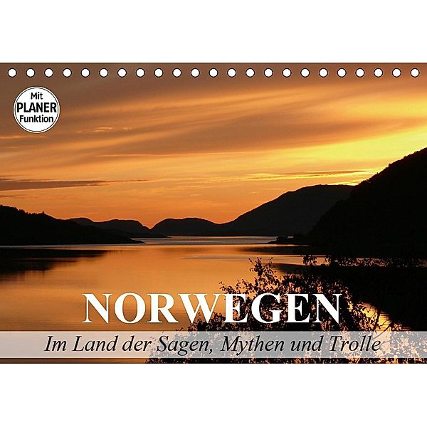 Norwegen. Im Land der Sagen, Mythen und Trolle (Tischkalender 2021 DIN A5 quer), Elisabeth Stanzer