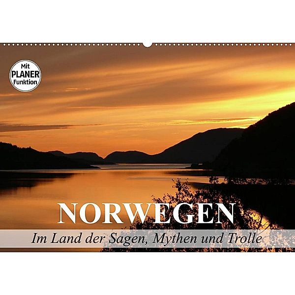 Norwegen. Im Land der Sagen, Mythen und Trolle (Wandkalender 2023 DIN A2 quer), Elisabeth Stanzer