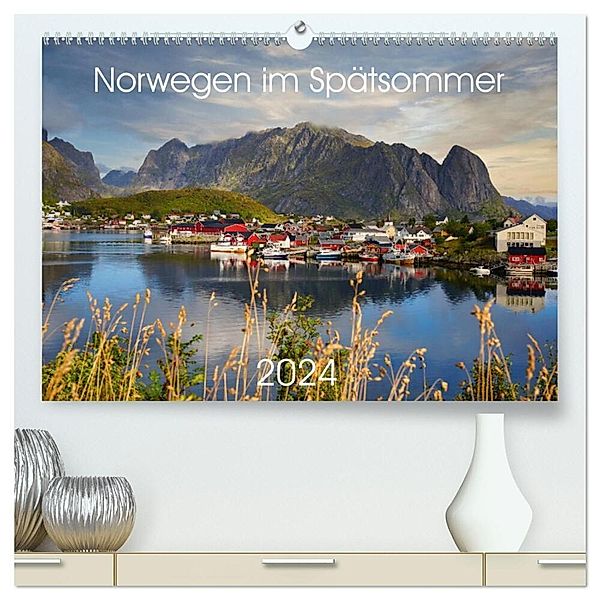Norwegen im Spätsommer (hochwertiger Premium Wandkalender 2024 DIN A2 quer), Kunstdruck in Hochglanz, Johannes Heilmann