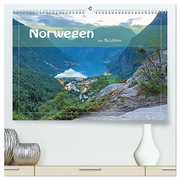 Norwegen in Bildern (hochwertiger Premium Wandkalender 2024 DIN A2 quer), Kunstdruck in Hochglanz, Heiko Zahn