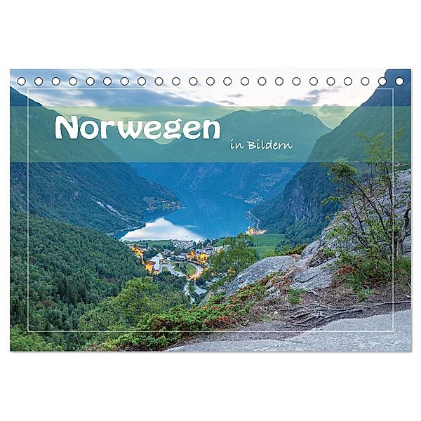 Norwegen in Bildern (Tischkalender 2024 DIN A5 quer), CALVENDO Monatskalender, Heiko Zahn