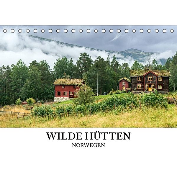 Norwegen Kalender - Wilde Hütten in den Bergen (Tischkalender 2023 DIN A5 quer), wildeyes photography