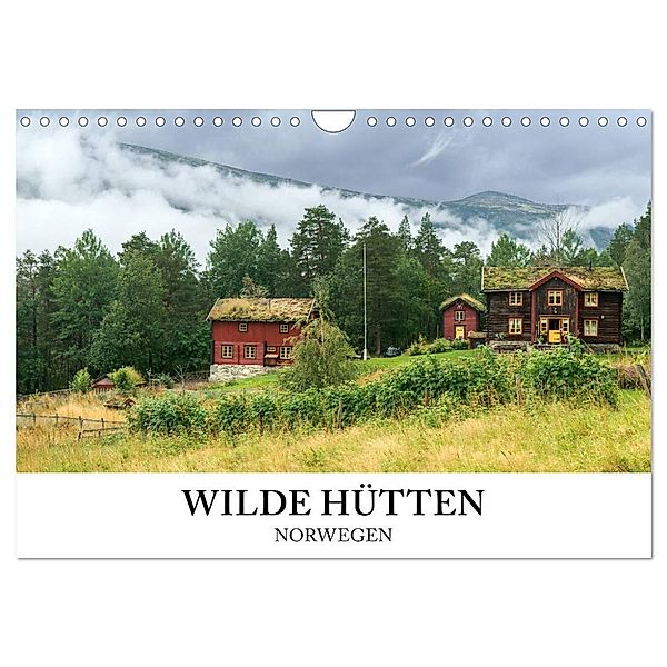 Norwegen Kalender - Wilde Hütten in den Bergen (Wandkalender 2024 DIN A4 quer), CALVENDO Monatskalender, wildeyes photography