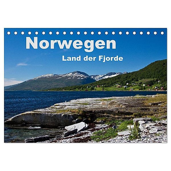 Norwegen - Land der Fjorde (Tischkalender 2025 DIN A5 quer), CALVENDO Monatskalender, Calvendo, Anja Ergler