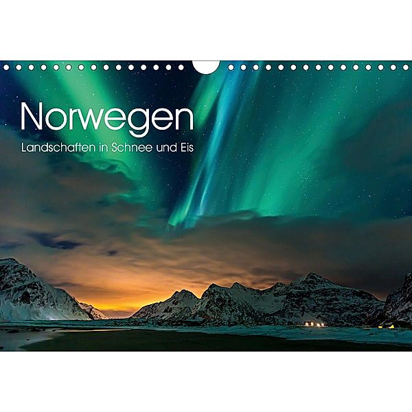 Norwegen, Landschaften in Schnee und Eis (Wandkalender 2020 DIN A4 quer), Wolfgang Stoiber