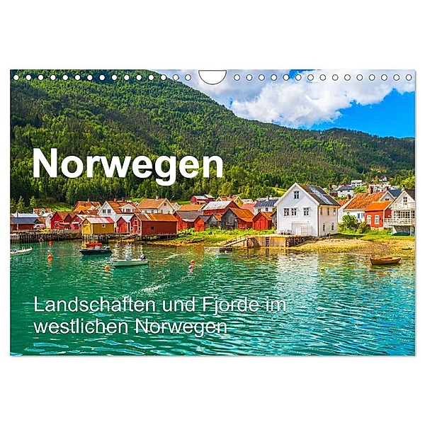 Norwegen - Landschaften und Fjorde im westlichen Norwegen (Wandkalender 2024 DIN A4 quer), CALVENDO Monatskalender, Jürgen Feuerer