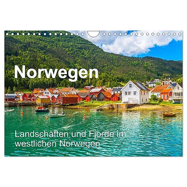 Norwegen - Landschaften und Fjorde im westlichen Norwegen (Wandkalender 2024 DIN A4 quer), CALVENDO Monatskalender, Jürgen Feuerer