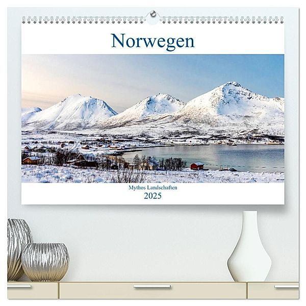 Norwegen - Mythos Landschaften (hochwertiger Premium Wandkalender 2025 DIN A2 quer), Kunstdruck in Hochglanz, Calvendo, AkremaFotoArt
