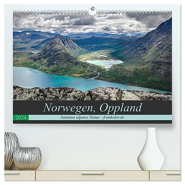 Norwegen, Oppland (hochwertiger Premium Wandkalender 2024 DIN A2 quer), Kunstdruck in Hochglanz, Frank Brehm (www.frankolor.de)