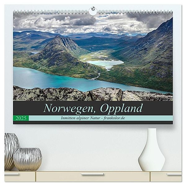 Norwegen, Oppland (hochwertiger Premium Wandkalender 2025 DIN A2 quer), Kunstdruck in Hochglanz, Calvendo, Frank Brehm (www.frankolor.de)