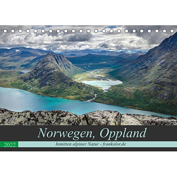 Norwegen, Oppland (Tischkalender 2022 DIN A5 quer), Frank Brehm (www.frankolor.de)