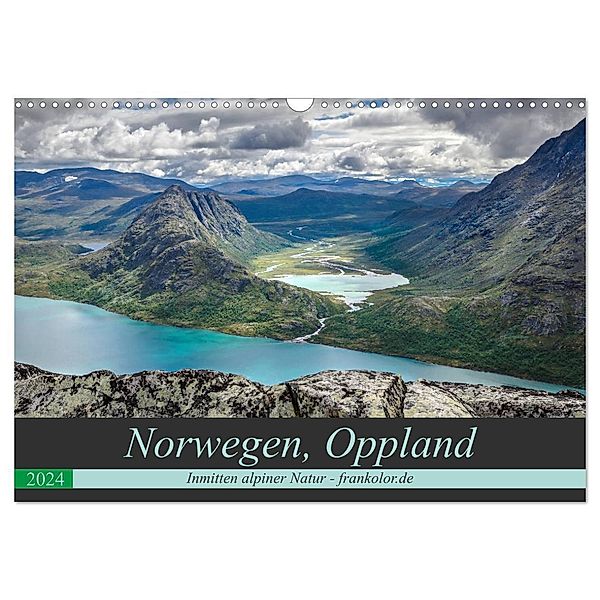 Norwegen, Oppland (Wandkalender 2024 DIN A3 quer), CALVENDO Monatskalender, Frank Brehm (www.frankolor.de)