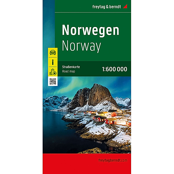 Norwegen, Strassenkarte 1:600.000, freytag & berndt