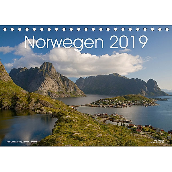 Norwegen (Tischkalender 2019 DIN A5 quer), Jörg Dauerer