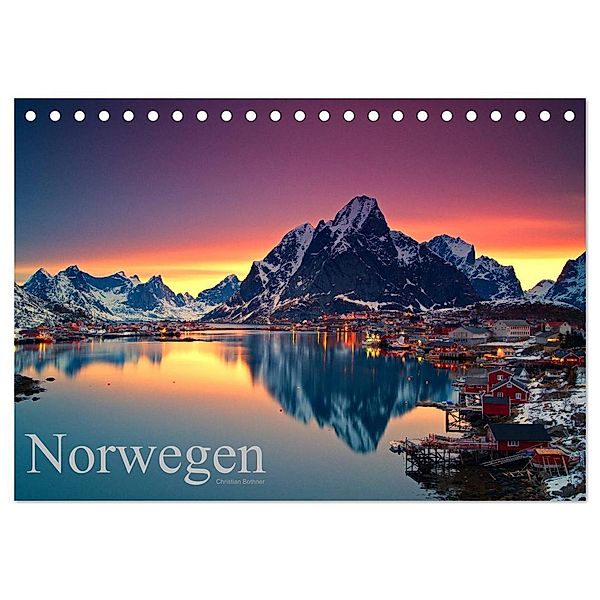 Norwegen (Tischkalender 2024 DIN A5 quer), CALVENDO Monatskalender, Christian Bothner