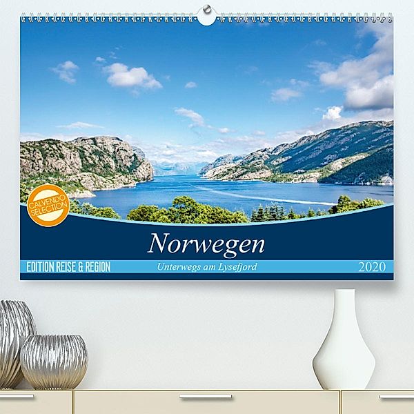 Norwegen - Unterwegs am Lysefjord (Premium-Kalender 2020 DIN A2 quer)