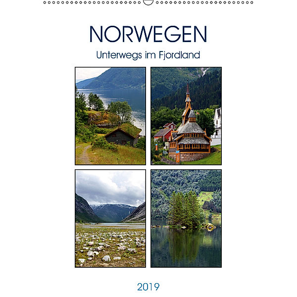 Norwegen - Unterwegs im Fjordland (Wandkalender 2019 DIN A2 hoch), Helene Seidl