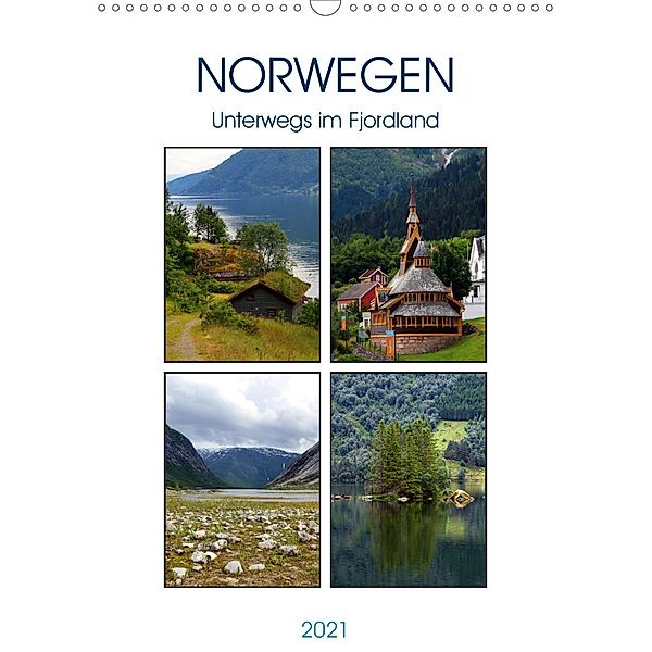 Norwegen - Unterwegs im Fjordland (Wandkalender 2021 DIN A3 hoch), Helene Seidl