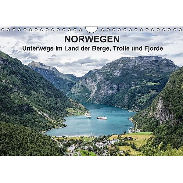 Norwegen - Unterwegs im Land der Berge, Trolle und Fjorde (Wandkalender 2017 DIN A4 quer), Rico Ködder