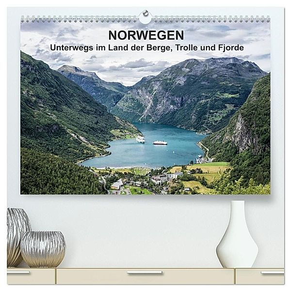Norwegen - Unterwegs im Land der Berge, Trolle und Fjorde (hochwertiger Premium Wandkalender 2024 DIN A2 quer), Kunstdruck in Hochglanz, Rico Ködder