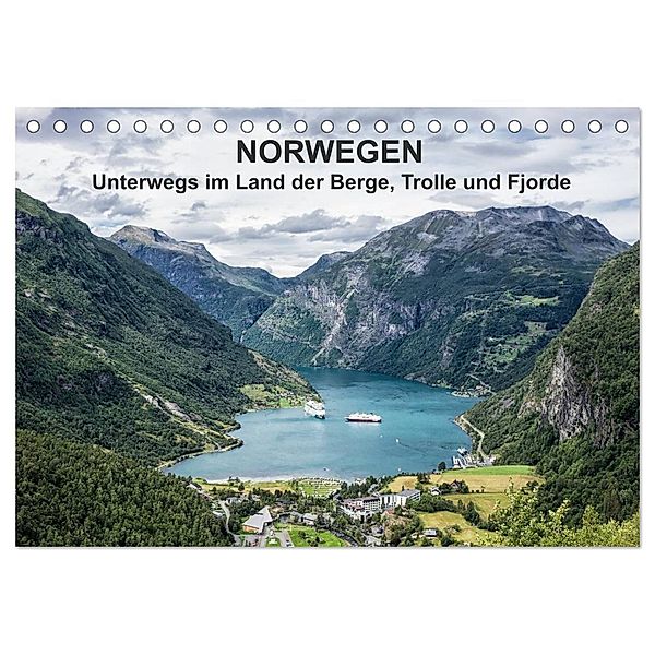 Norwegen - Unterwegs im Land der Berge, Trolle und Fjorde (Tischkalender 2024 DIN A5 quer), CALVENDO Monatskalender, Rico Ködder