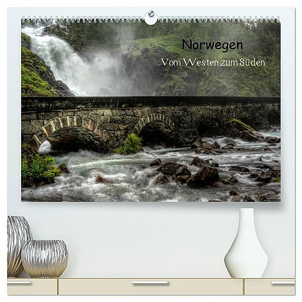 Norwegen - Vom Westen zum Süden (hochwertiger Premium Wandkalender 2025 DIN A2 quer), Kunstdruck in Hochglanz, Calvendo, Dirk rosin