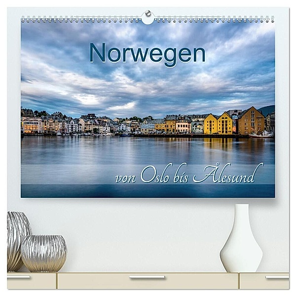 Norwegen von Oslo bis Ålesund (hochwertiger Premium Wandkalender 2025 DIN A2 quer), Kunstdruck in Hochglanz, Calvendo, Stefan Mosert