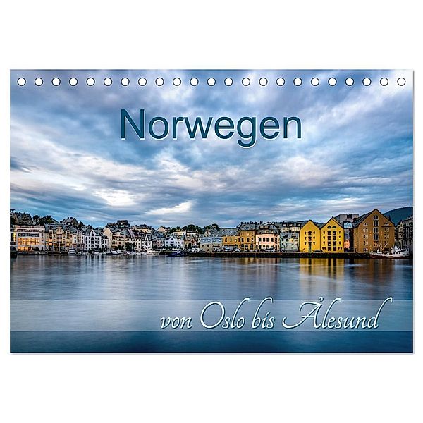 Norwegen von Oslo bis Ålesund (Tischkalender 2024 DIN A5 quer), CALVENDO Monatskalender, Stefan Mosert