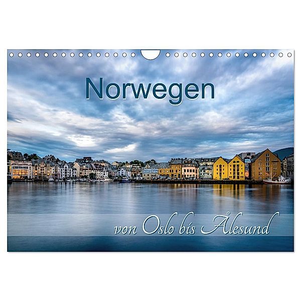 Norwegen von Oslo bis Ålesund (Wandkalender 2024 DIN A4 quer), CALVENDO Monatskalender, Stefan Mosert