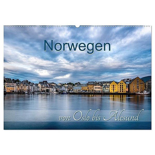 Norwegen von Oslo bis Ålesund (Wandkalender 2024 DIN A2 quer), CALVENDO Monatskalender, Stefan Mosert