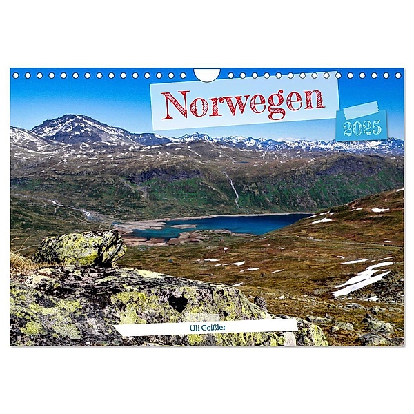 Norwegen Wanderbar (Wandkalender 2025 DIN A4 quer), CALVENDO Monatskalender, Calvendo, Uli Geissler