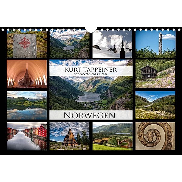 Norwegen (Wandkalender 2021 DIN A4 quer), Kurt Tappeiner