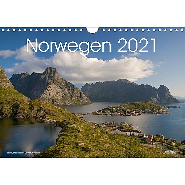 Norwegen (Wandkalender 2021 DIN A4 quer), Jörg Dauerer
