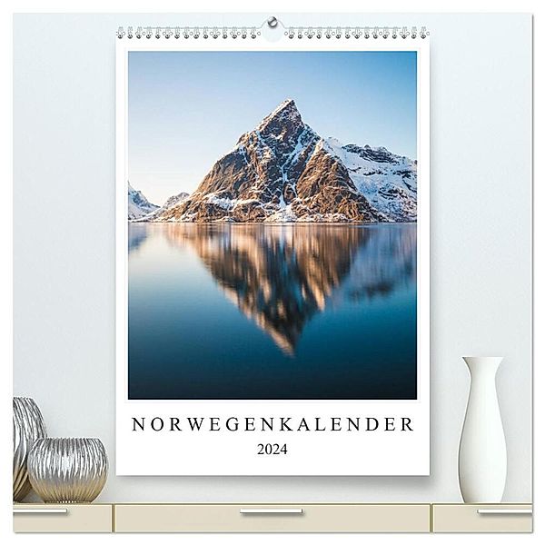 Norwegenkalender (hochwertiger Premium Wandkalender 2024 DIN A2 hoch), Kunstdruck in Hochglanz, Sebastian Worm
