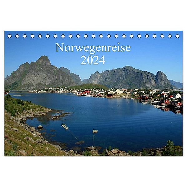 Norwegenreise 2024 (Tischkalender 2024 DIN A5 quer), CALVENDO Monatskalender, Liane Rönsch