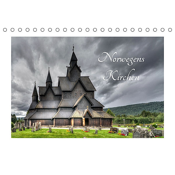 Norwegens Kirchen (Tischkalender 2019 DIN A5 quer), Dirk Rosin