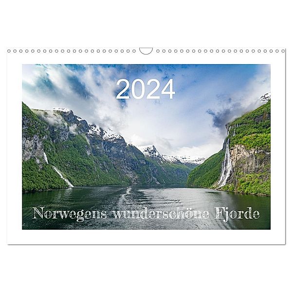 Norwegens wunderschöne Fjorde (Wandkalender 2024 DIN A3 quer), CALVENDO Monatskalender, Angela Rohde