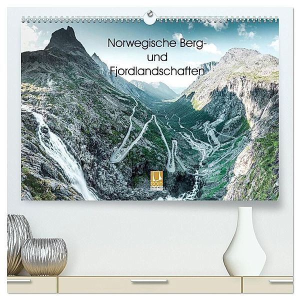 Norwegische Berg- und Fjordlandschaften (hochwertiger Premium Wandkalender 2025 DIN A2 quer), Kunstdruck in Hochglanz, Calvendo, Franz Sußbauer