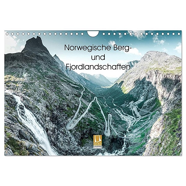 Norwegische Berg- und Fjordlandschaften (Wandkalender 2024 DIN A4 quer), CALVENDO Monatskalender, Franz Sußbauer