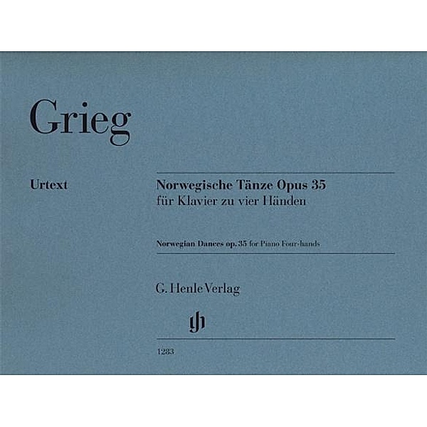 Norwegische Tänze Opus 35 für Klavier zu vier Händen, Edvard Grieg - Norwegische Tänze op. 35 für Klavier zu vier Händen