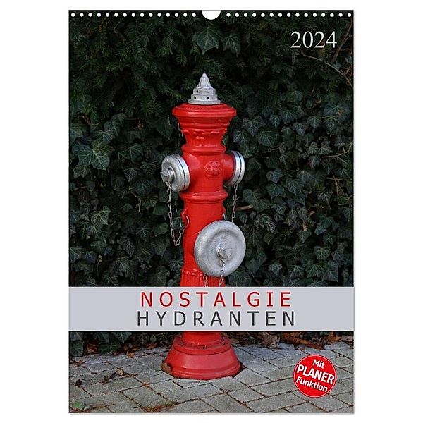 Nostalgie Hydranten (Wandkalender 2024 DIN A3 hoch), CALVENDO Monatskalender, Schnellewelten