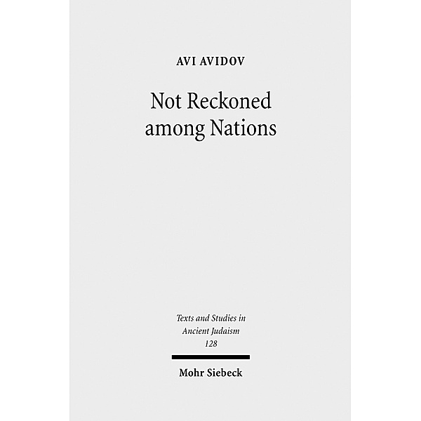 Not Reckoned among Nations, Avi Avidov