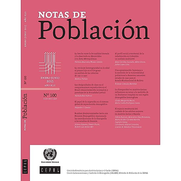 Notas de Población: Notas de Población Año XLII No.100 enero-junio de 2015