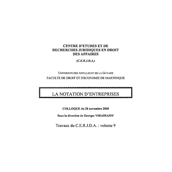 Notation d'entreprises La vol9 / Hors-collection, Giordano Ferrari