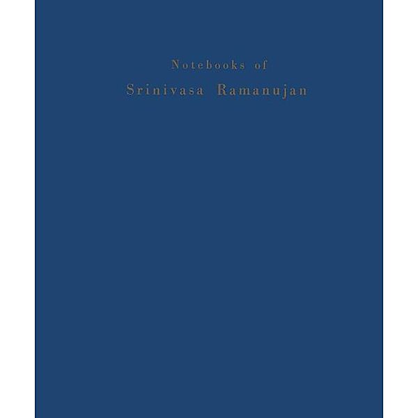 Notebooks of Srinivasa Ramanujan, Srinivasa Ramanujan