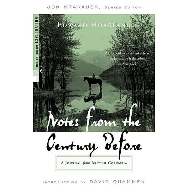 Notes from The Century Before, Edward Hoagland