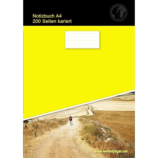 Notizbuch A4 200 Seiten kariert (Softcover Gelb), Christian Brondke