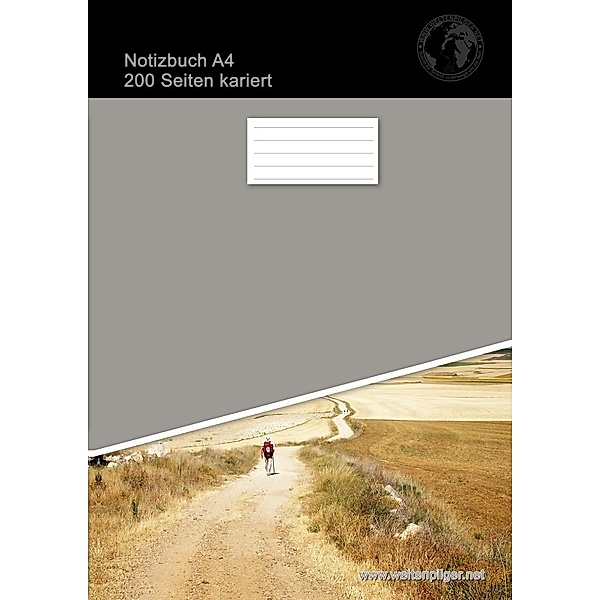Notizbuch A4 200 Seiten kariert (Softcover Grau), Christian Brondke